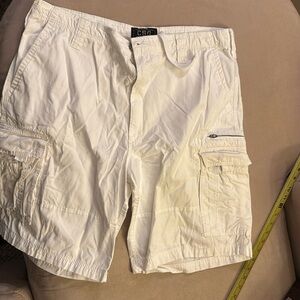 Champs sports gear (CSG), 38W, white cargo shorts.